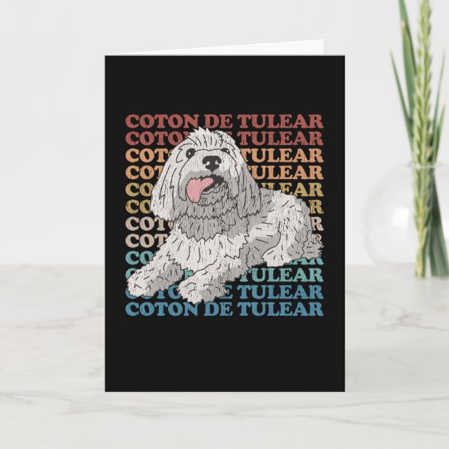Carte Coton de Tulear | Coton de Tulears du propriétaire (Devant)