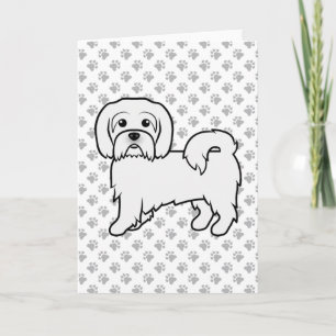 Carte Coton de Tulear Cute Cartoon Dog Illustration