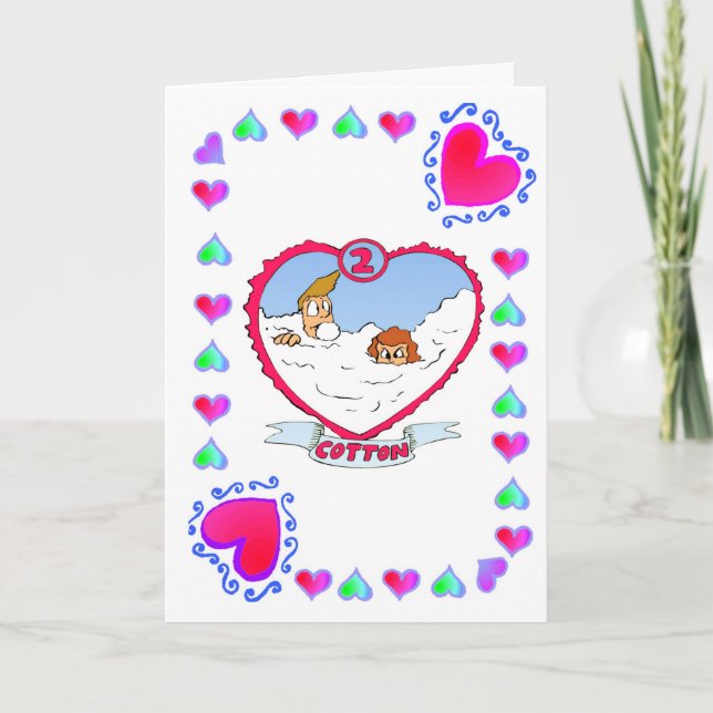 Carte Coton du 2e anniversaire (Devant)