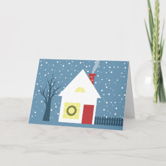 Carte Cottage confortable de Noël
