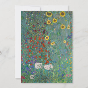 Carte Cottage Jardin avec Fleurs de soleil   Gustav Klim