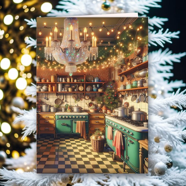 Carte Cottage Kitsch Vacances Rétro Noël (Créateur téléchargé)