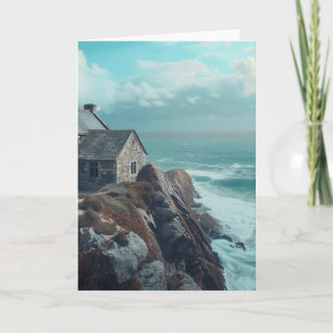 Carte Cottage médiéval sur une falaise