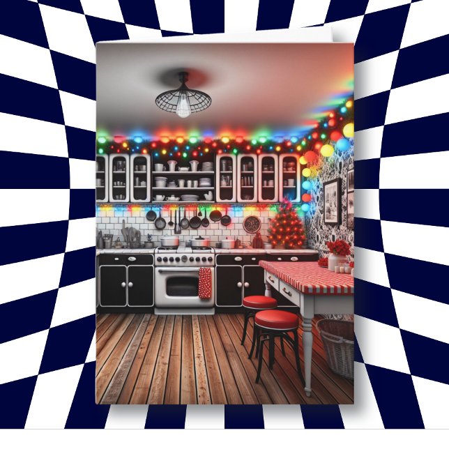 Carte Cottage rétro Kitsch cuisine Noël (Créateur téléchargé)