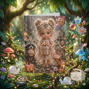 Carte Cottagecore Fée Fille Coloriez Mon Anniversaire