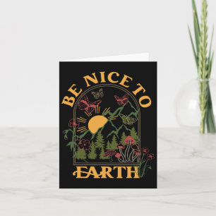 Carte Cottagecore Jour des terres esthétique Save Planet