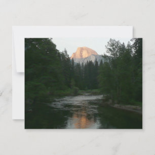 Carte Coucher de soleil à moitié dôme dans le parc natio