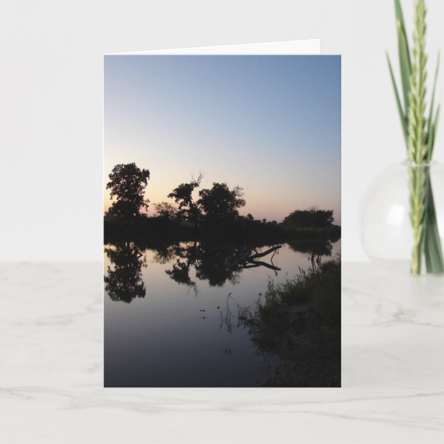 Carte Coucher de soleil au cintre (Devant)