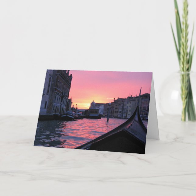 Carte Coucher de soleil de Venise (Devant)