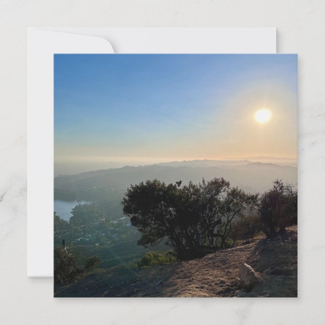 Carte coucher de soleil en Californie (Devant)