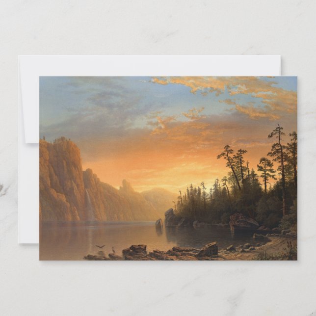 Carte Coucher de soleil en Californie | Albert Bierstadt (Devant)
