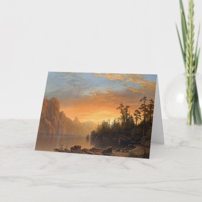 Carte Coucher de soleil en Californie | Albert Bierstadt (Devant)