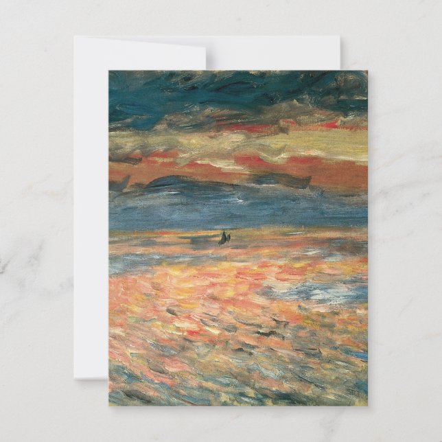 Carte Coucher de soleil en mer par Pierre Renoir, Art Vi (Devant)