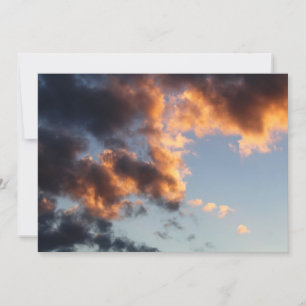 Carte Coucher de soleil nuageux