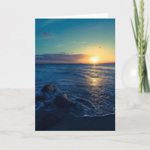 Carte Coucher de soleil Ocean Horizon