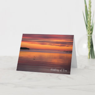 Carte Coucher de soleil par la mer CC0156 Sympathie