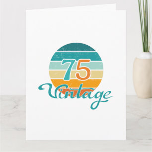 Carte Coucher de soleil Rétro 75 Vintage en détresse