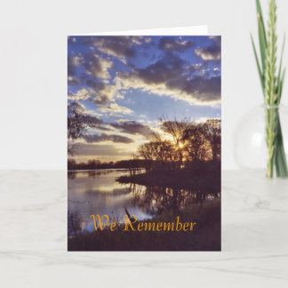 Carte Coucher de soleil sur le lac1