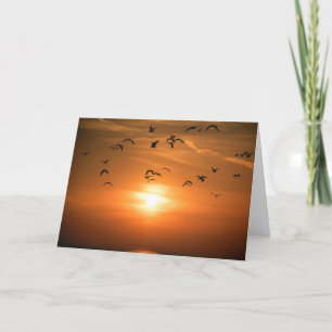 Carte Coucher de soleil sur le lac Michigan pour les con