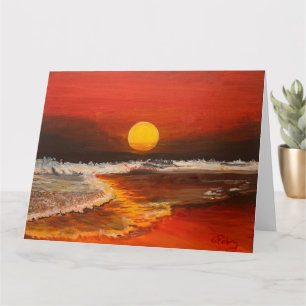 Carte Coucher de soleil sur le Pacifique, par Gary Polin