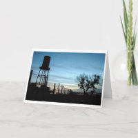 "Coucher de soleil sur le ranch"