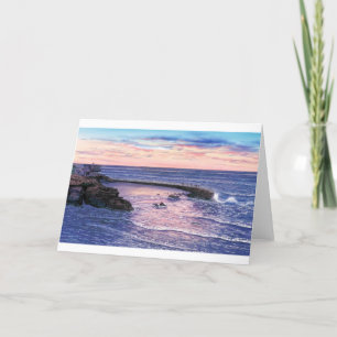 CARTE COUCHER DU SOLEIL À LA PISCINE DES ENFANTS, LA