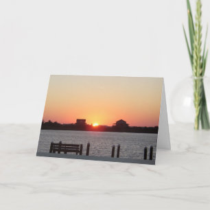 Carte Coucher du soleil à la tête de canassons