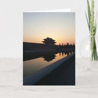 Carte Coucher du soleil chez le Cité interdite -