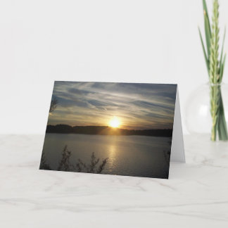 Carte Coucher du soleil d'ANNIVERSAIRE