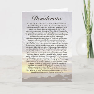 Carte Coucher du soleil de Card=Ocean de DESIDERATA