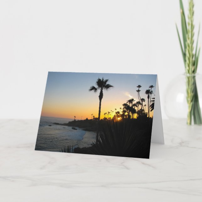 Carte Coucher du soleil de Laguna Beach (Devant)