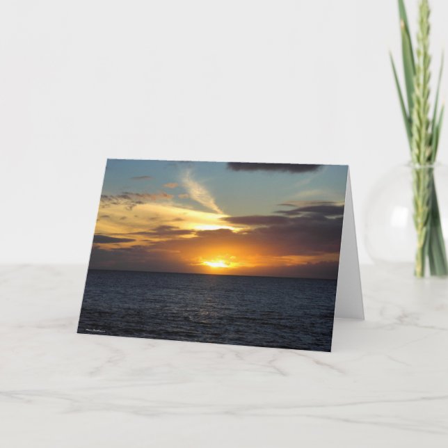 Carte Coucher du soleil de Maui (Devant)