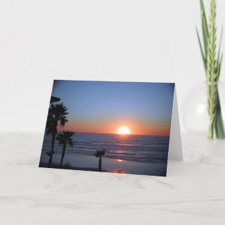 Carte Coucher du soleil de San Diego à la plage
