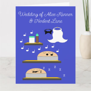 Carte Couches de gâteaux mariages voeux