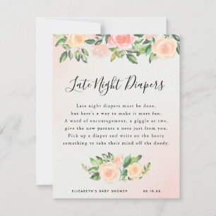 Carte Couches de nuit tardive Jeu de Baby Shower