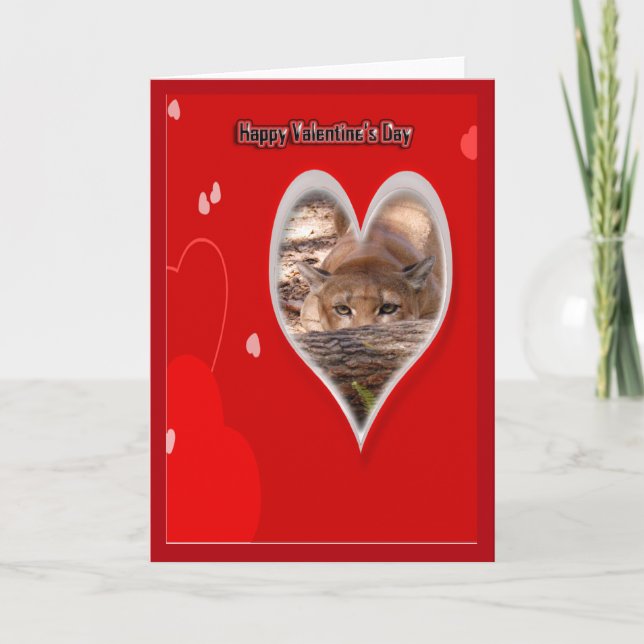 Carte Cougar Valentine (Devant)
