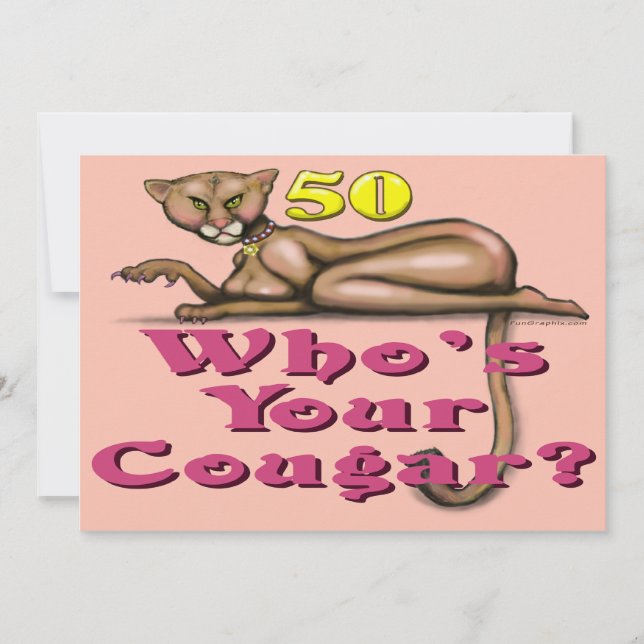 Carte Cougars à 50 ans (Devant)