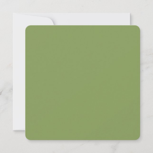 Carte Couleur Arrière - plan vert Moss tendance Personna (Devant)