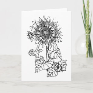 Carte Couleur de tournesol il vous-même salutation de
