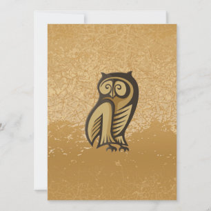 Carte Couleur du symbole de hibou