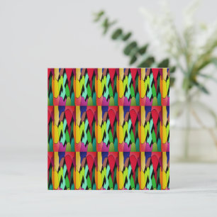 Carte Couleur noire avec design d'art au milieu