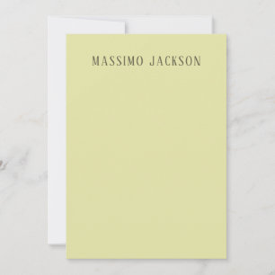 Carte Couleur pastel personnalisée nom minimaliste perso
