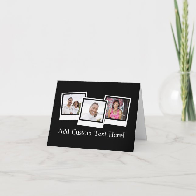 Carte Couleur personnalisée des images instantanées 3 ph (Devant)
