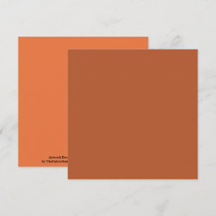 Carte Couleur solide Brown rouille rustique