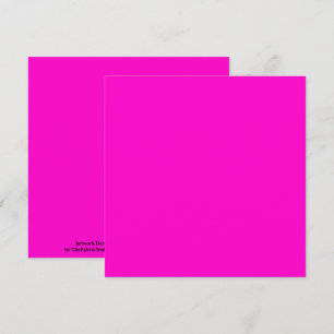 Carte Couleur solide rose chaud