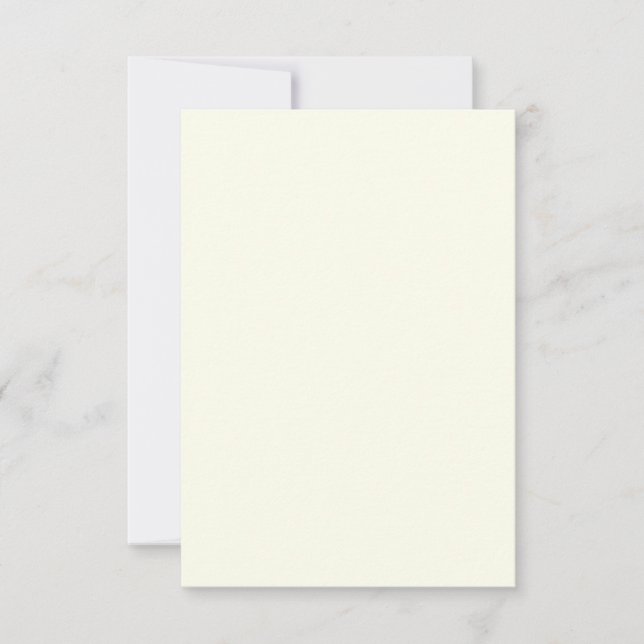 Carte Couleur uni jaune pâle blanc pastel (Devant)