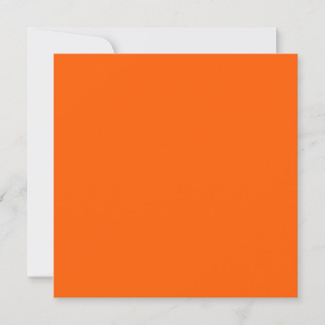 Carte Couleur vive Vrai Orange (Devant)