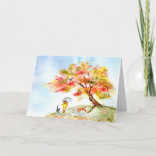 Carte Couleurs d'automne Sakura