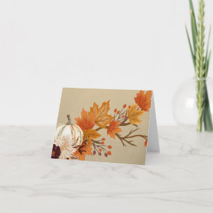 Carte Couleurs d'automne vides
