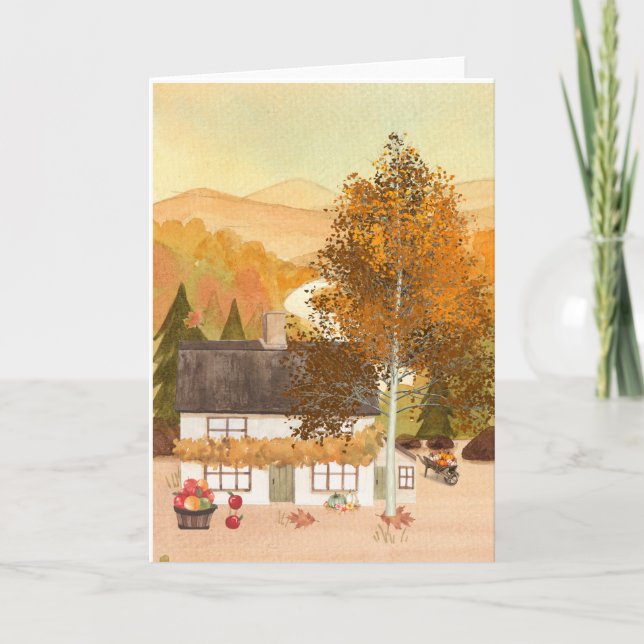 Carte Couleurs d'automne vides (Devant)